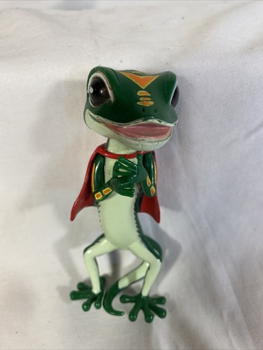 Geico 4" Gecko Lizard Red Cape Antenna Topper Figure