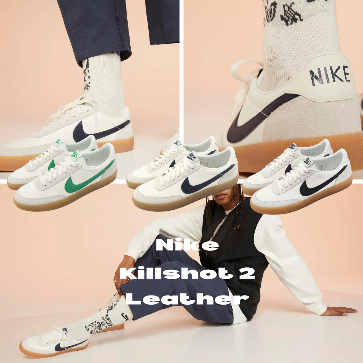 Nike Killshot 2 Men Classic Casual Vintage Lifestyle Shoes Sneakers Pick 1