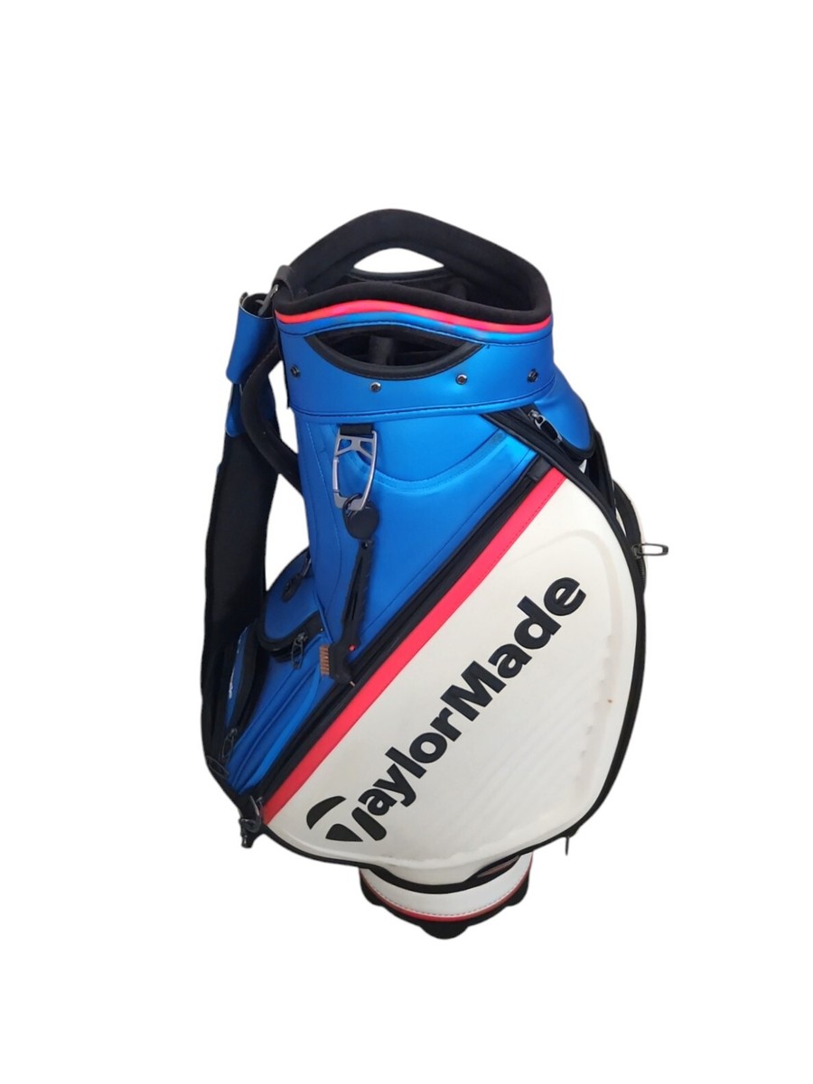 Taylormade Tour Red White Blue Golf Staff Bag Rare 6 way Taylormade Tour Red White Blue Golf Staff Bag Rare 6 way