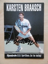 Karsten Braasch autograph signed 10x15 cm postcard