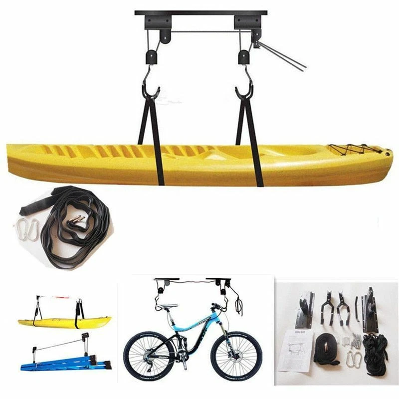 Bicycle lift best sale pulley storage system