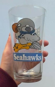 seahawks beer glass