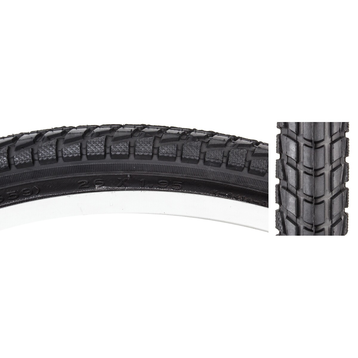 Sunlite Komfort 26 x 1,95 Решающий провод PSI 65 Черный/Черная светоотражающая шина