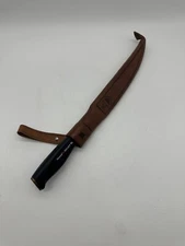 Rare Normark Finnish Puukko Knife - Stainless Steel Finland with Leather Sheath