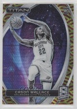 2023 Spectra Titan International Red & Yellow Prizm 48/49 Cason Wallace #52 4g8