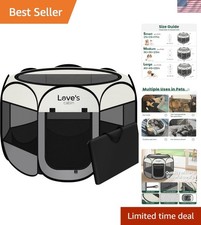 Luxury Large Portable Dog Playpen - Foldable Indoor/Outdoor Pet Safety Tent