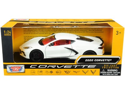 2020 Chevrolet Corvette C8 Stingray White with Red Interior ''History of Corvett
