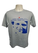 2018 Terry Fox Run Celebrating 25 Years in NYC Adult Small Gray Jersey