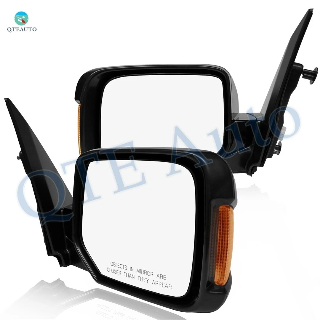 LH-RH Power Heated Manual Folding For 2009-2015 Honda Pilot, Door Mirror Pair 2