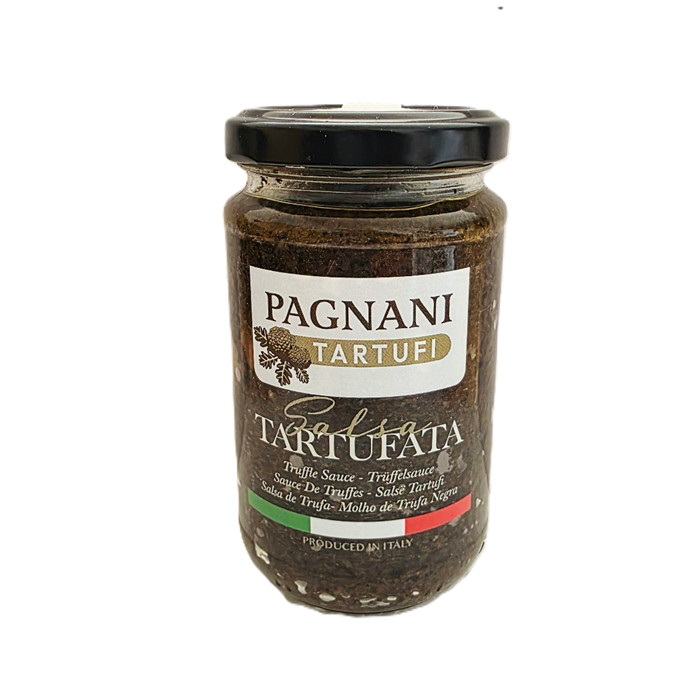 Salsa de trufa 10% con rodajas de trufa (Salsa Tartufata), 180 g