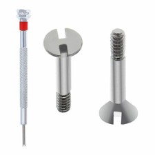 2 SCREW H FOR HUBLOT CERAMIC 301.PB.131.RX FIT WATCH STRAP BAND  SCREWDRIVER SS