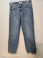 LEVI’S DENIZEN Boyfriend Women’s Jeans Size 6 W28 Casual Distressed Blue Denim