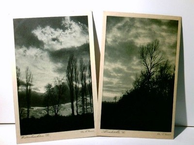 Dr. A. Sauer. Stimmungsbilder. 2 x Ansichtskarte s/w, ungel. 1 x datiert 1922. 1