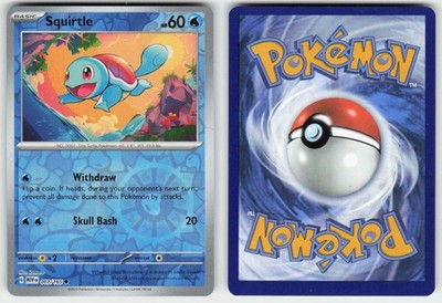 SQUIRTLE 007/165 (RH COSMOS HOLO) C MISCELLANEOUS CARDS & PRODUCTS POKEMON NM