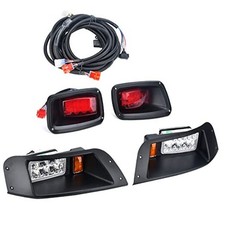 LED Headlight Tail Light Kit Compatible with EZGO TXT Golf Carts 1996-2013