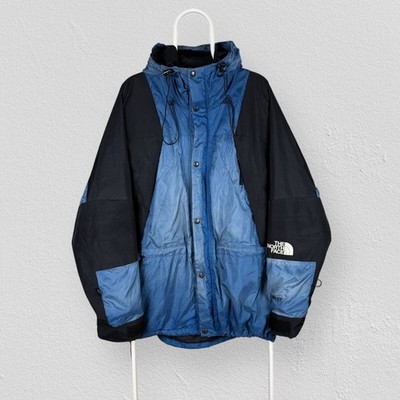 Vintage The North Face Blau Gore-Tex Mountain Parka Jacke Wasserdicht Herren Large