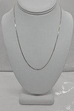 Vintage Sterling Silver 925 Italy Necklace Marked JC Signed 17"