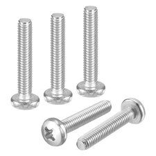 M4-0.7x22 Pan Head Machine Screws - 30pcs - 304 Stainless Steel -Silver