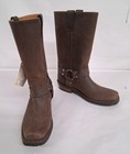 Men's Siete Leguas Brown Leather Biker Harness Boots Size 10