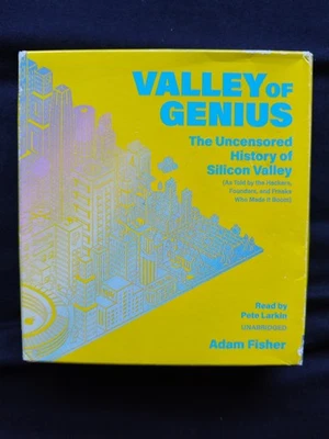 ADAM FISHER - VALLEY OF GENIUS-HISTORY OF SILICON VALLEY - UNABRIDGED ON 15 CDS - Image 1 of 3
