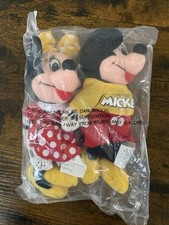 The Spirit of Mickey Bean Bag Plush Set Mickey and Minnie Mouse Disney Store NWT