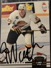 Gary Valk Vancouver Canucks autographed card (1992-93 Topps Stadium Club #493) — photo 1