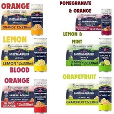 San Pellegrino Italian Tastefully Light Sparkling Drink 12 x 330ml Can  UK