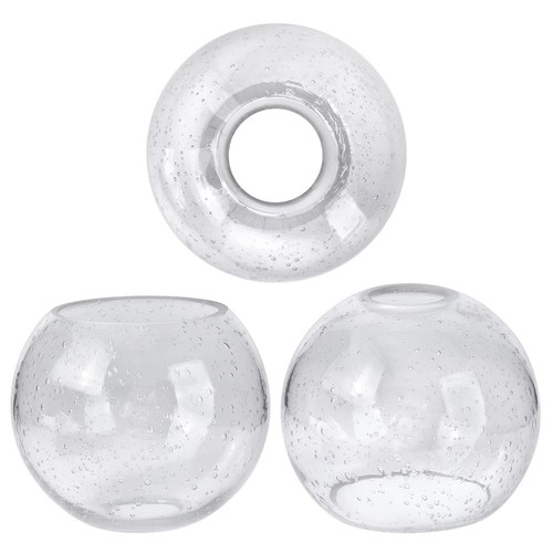 3 Pack Round Sphere Glass Globes for Light Fixtures Replacement, 5.9" Diamete...