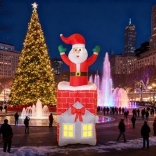7FT Christmas Inflatable Santa Claus Figure for Indoor Party