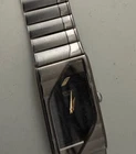 Vintage Seiko Half Moon 20mm Quartz Wristwatch With Original Band RUNNING 7.25"