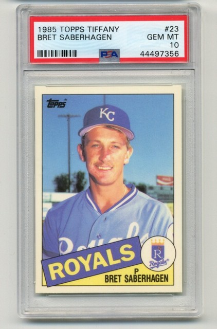 1985 Topps Tiffany Bret Saberhagen #23 PSA 10! Gem mint! Rookie! Pop 31!