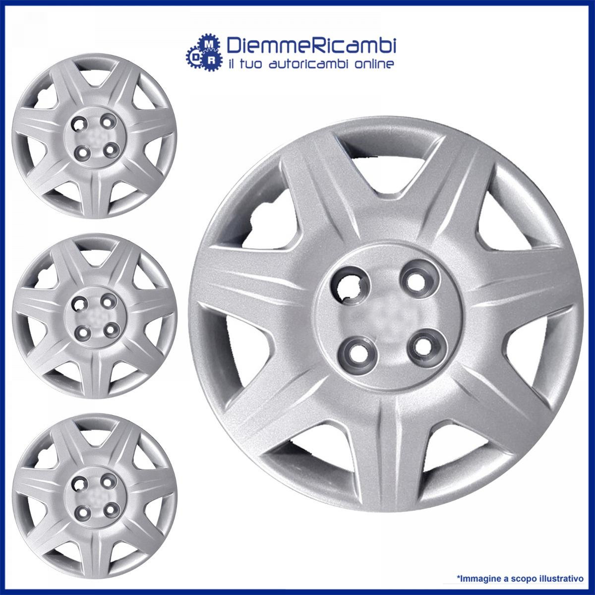 Serie 4 Coppe Ruota Per Cerchi Cromodora Fiat 124 Spider