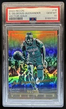 2022-23 Panini Recon Shai Gilgeous-Alexander Vector Gold #/10 Thunder PSA 10