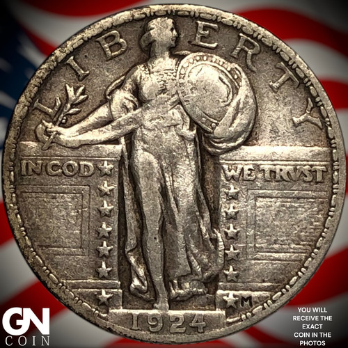 1924 P Standing Liberty Quarter Z2247