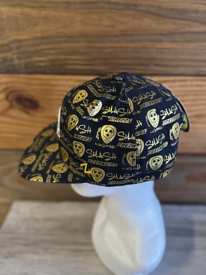 Zephyr NHL Nashville Predators "Manic" Flat Bill SnapBack Hat BRAND NWT - Image 4 of 4