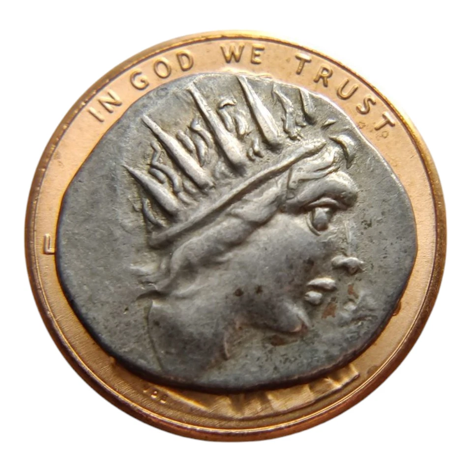 Islands Off Caria, Rhodes 88-84 BC AR Drachm Helios/Rose Greek Silver Coin 5L - Image 3 of 3