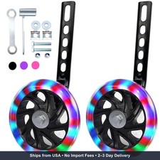 Training Wheels for12/14/16/18/20 Inch Bicycle Flash Mute Wheel safer Material