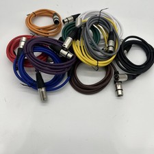 6 Foot Orange XLR Patch Cable Mic Cord 3 Pin Recording studio , podcast 10 piece