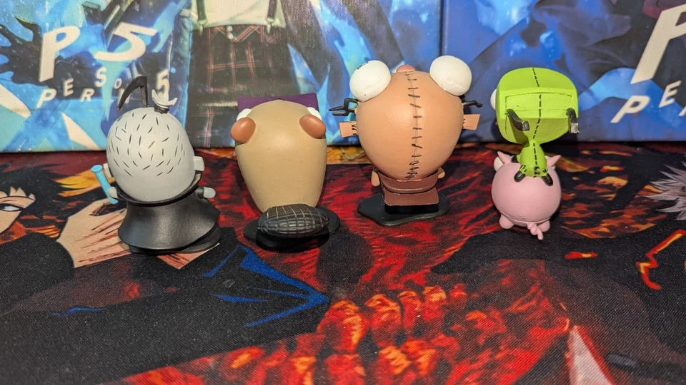 Invader Zim Palisades PVC Figurines of Doom Bologna Dib Beaver Gaz Gir Pig READ! - Image 4 of 4