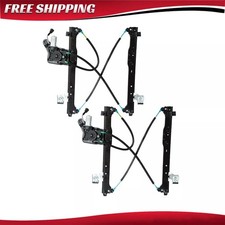 2x Rear Left Right Power Window Regulator W Motor For Silverado Sierra Escalade