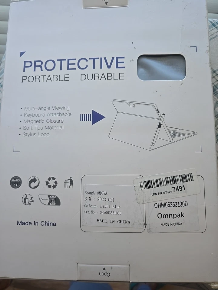 Omnpak Microsoft Surface Pro 9 Case and Cover Lightweight Protective Stylus - Image 2 of 2