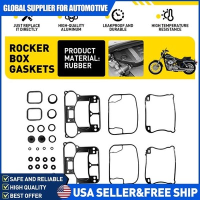Rocker Box Cover Gaskets Kit For 1992-1998 Harley Big Twin EVO/Evolution Engines