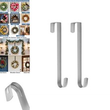 Wreath Hanger for Front Door 15 Inch Over the Door Hook Steel 22 lb 2 Pack
