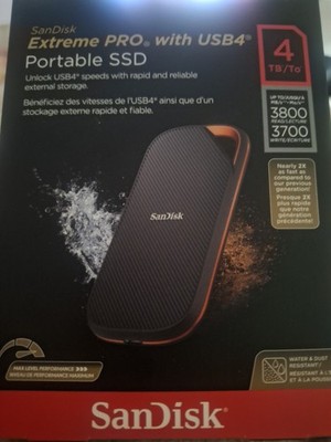 SanDisk Extreme Pro USB4 External SSD 4TB   3800MBs   40Gbps   Profi SSD
