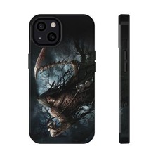 Halloween Grim Reaper Skull Scythe Impact Dual Phone Case for iPhone Samsung