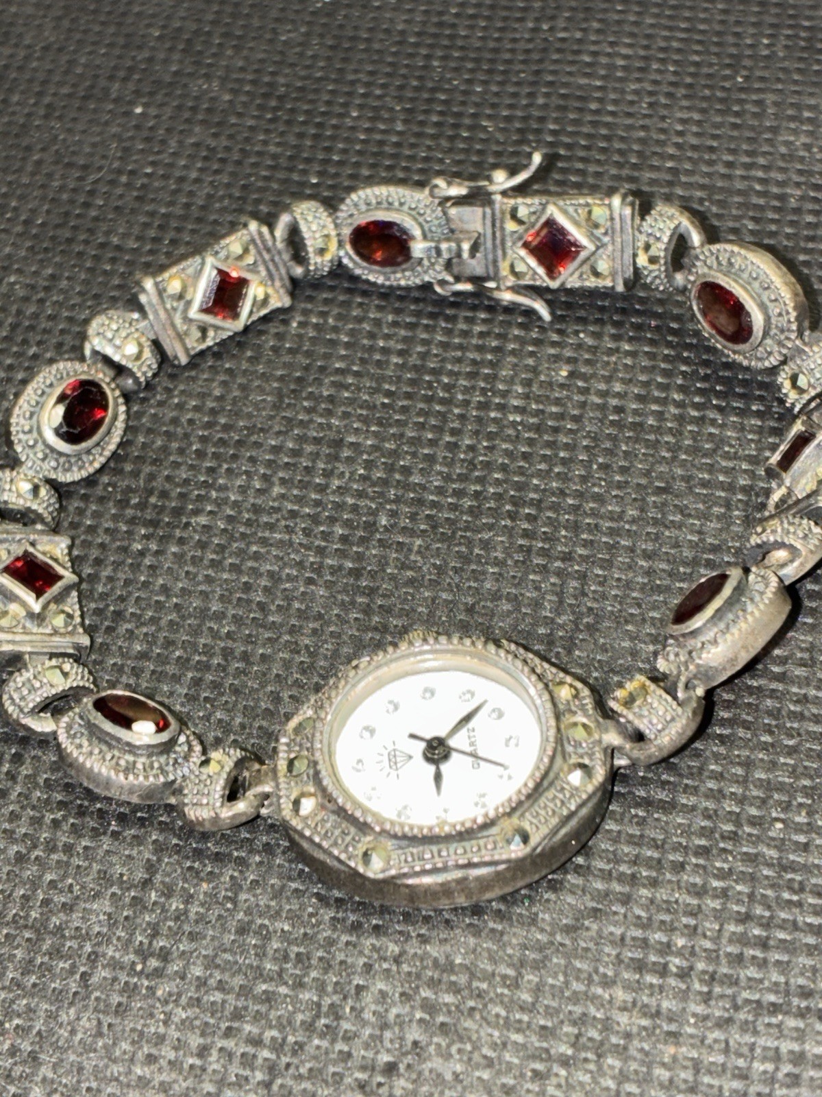 Solid Vintage Ecclissi Sterling Silver Marcasite … - image 2