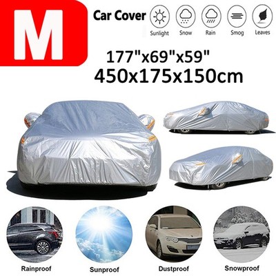 NEVERLAND Outdoor 190T Autoabdeckung Autogarage Cover UV Tür-Zip 450*175*150CM