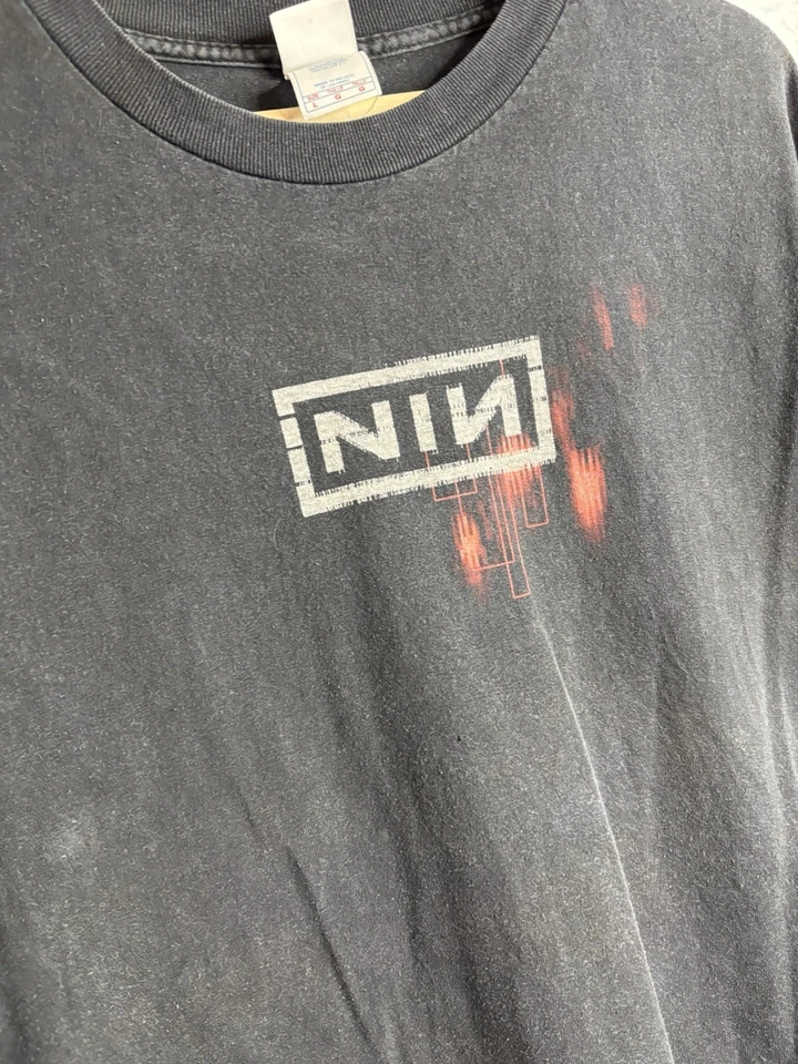 Camisa De Colección Nine Inch Nails Beside You In Time With Teeth Live Tour Talla Grande Foto 3 de 4