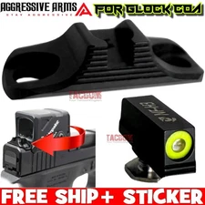 AGGRESSIVE ARMS STANDARD Height NIGHT TRITIUM Sights for GLOCK COA 19 45 47