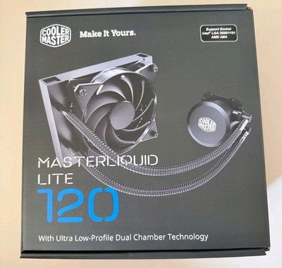 Cooler Master MLW-D12M-A20PW-R1 MasterLiquid Lite 120 Liquid Cooler - Black